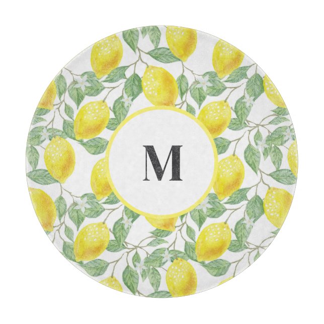 Lemons Glass Schneidebrett (Vorderseite)