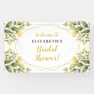 Lemons Greenery Brautparty Banner