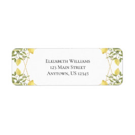 Lemons Greenery Rücksendeadresse