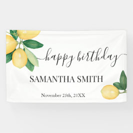 Lemons Happy Birthday Banner