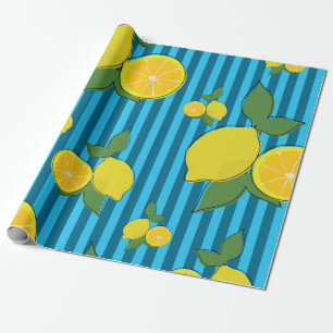 Lemons Illustration Geschenkpapier