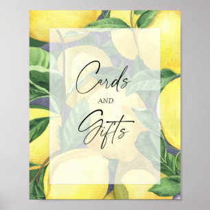 LEMONS - KARTEN UND GIFTS-Plakat Poster