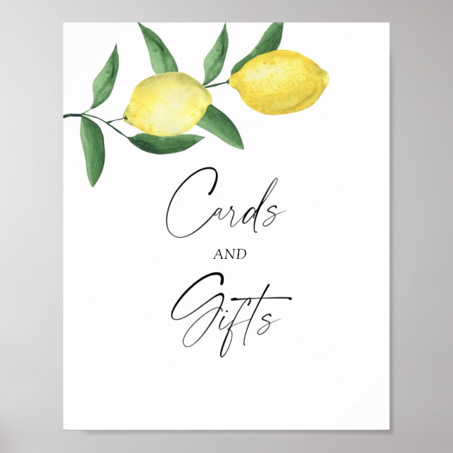 LEMONS - KARTEN UND GIFTS-Plakat Poster (Vorne)