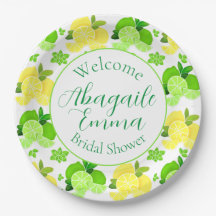 Lemons limes sonniges Zitrus Bridal Dusche Einladu