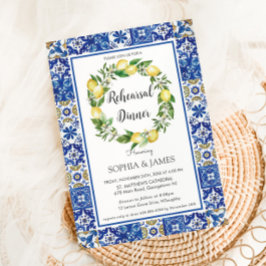 Lemons Mosaic Tiles Mediterrane Probe Abendessen Einladung