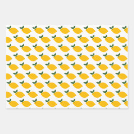 Lemons Muster Niedlich CUSTOM Brautparty Geburtsta Geschenkpapier Set