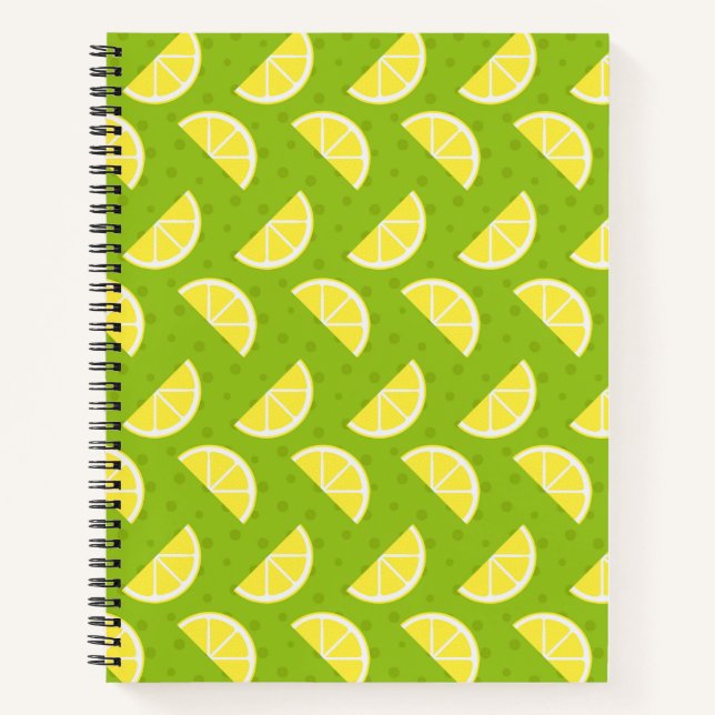 Lemons Muster Notizbuch (Vorderseite)