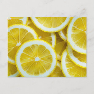 Lemons Nah-up Foto Postkarte