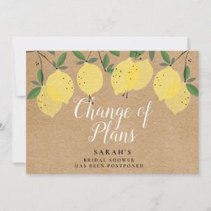 Lemons Planänderung - Brautdusche Save The Date