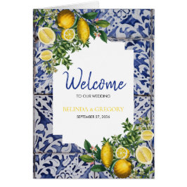 Lemons Portugiesisch Tiles Wedding Order of Servic