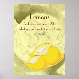 Lemons Poster
