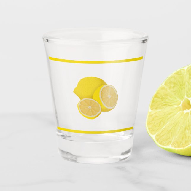 Lemons-Scheiben Schnapsglas (Vorderseite)