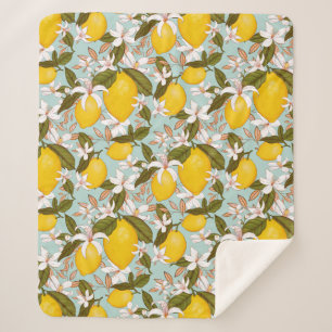 Lemons Sherpa Blanket Sherpadecke