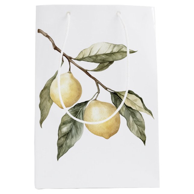 Lemons Sicily Italian Birthday Mittlere Geschenktüte