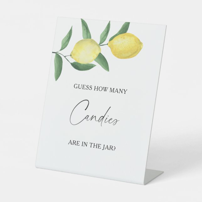 Lemons - Stellen Sie sich vor, wie viele Bonbons P Sockelschild (Vorderseite)