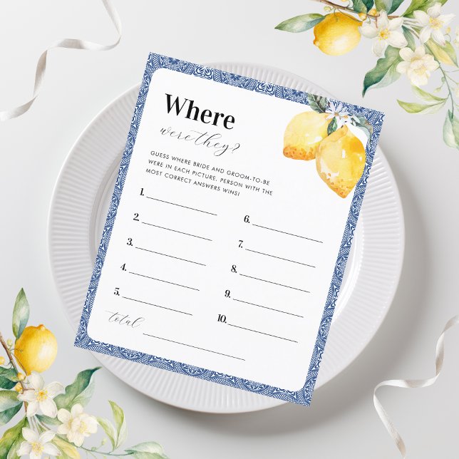 Lemons & Tile, wo sie Brautparty-Spiel waren (Von Creator hochgeladen)