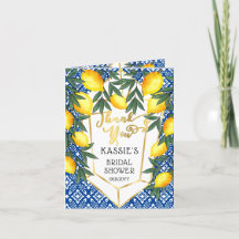 Lemons Tropical Brautparty Mediterranean Danke
