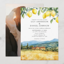 Lemons Tuscan Scene Italien Hochzeitsfoto