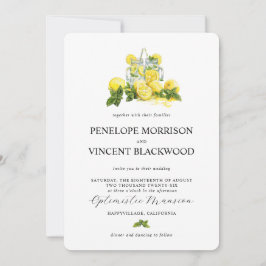 Lemons und Lemonade-Einladung zur Hochzeit Einladung