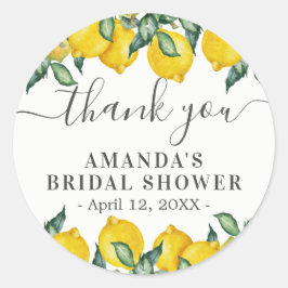 Lemons Vielen Dank für die klassische Round-Aufkle Runder Aufkleber