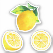 Lemons Watercolor Citrus