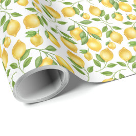 Lemons Wrapping Paper Geschenkpapier