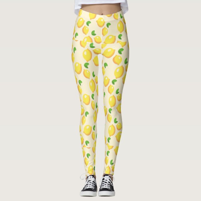 Lemons Yellow Leggings (Vorderseite)