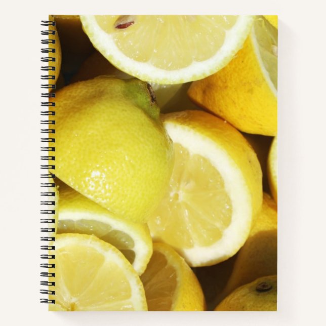 Lemons Yellow Notizbuch (Vorderseite)