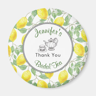 Lemons Zweig und Tee Junggesellinnen-Abschied Dank Magnet