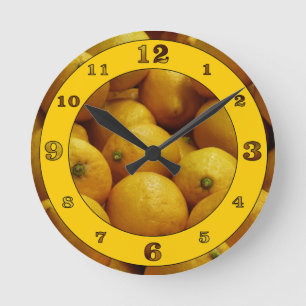 Lemony Time Runde Wanduhr