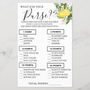 Lemony Was ist in Ihrer puren Duschspielkarte Flyer