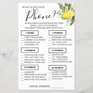 Lemony What on your phone Showspielkarte Flyer