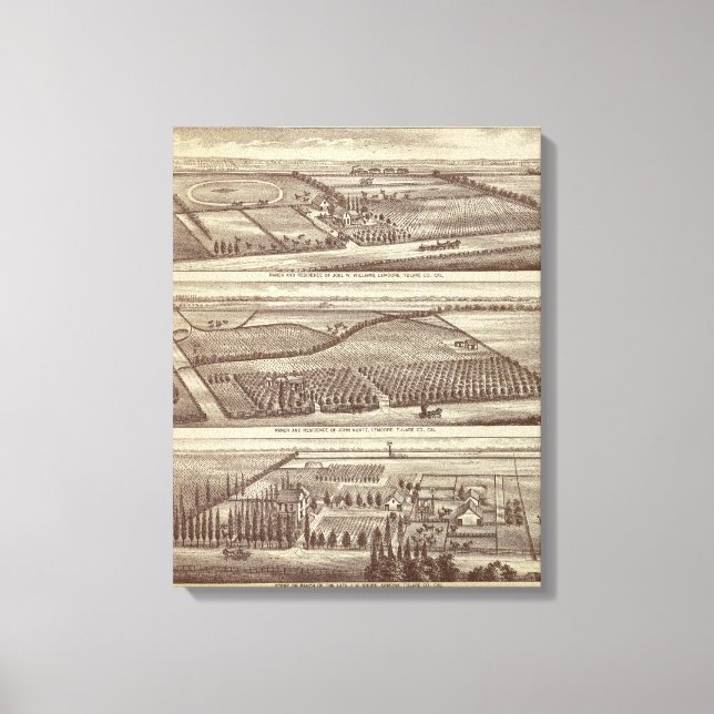 Lemoore, Armona ranches Leinwanddruck (Vorderseite)