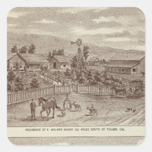 Lemoore, Armona Ränge 2 Quadratischer Aufkleber