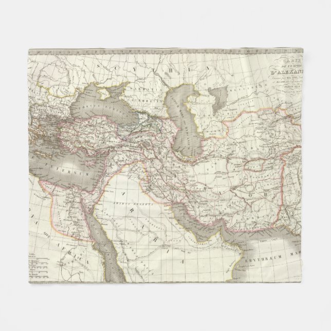 L'Empire d'Alexandre - Reich von Alexander Fleecedecke (Vorderseite (Horizontal))
