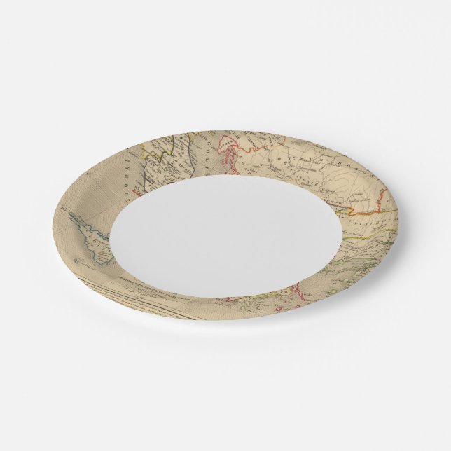 L'Empire d'Orient, l'Italie, 1200 a 1300 Pappteller (Schrägansicht)