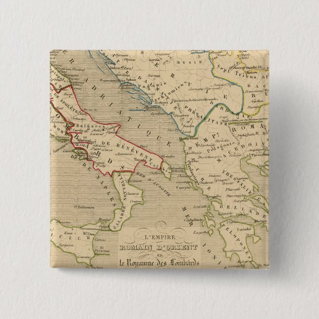 L'Empire Romain d'Orient, Royaume des Lombards Button (Vorderseite)