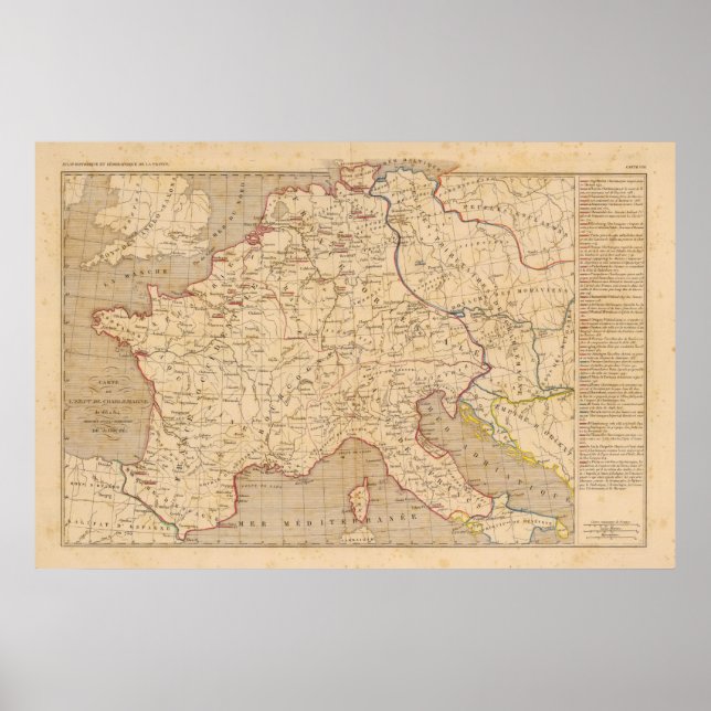 L'Empre de Charlemagne de 768 a 814 Poster (Vorne)