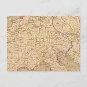 L'Empre de Charlemagne de 768 a 814 Postkarte