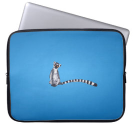 lemur_blue_background laptopschutzhülle