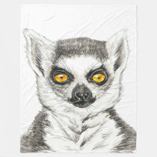 Lemur Fleecedecke