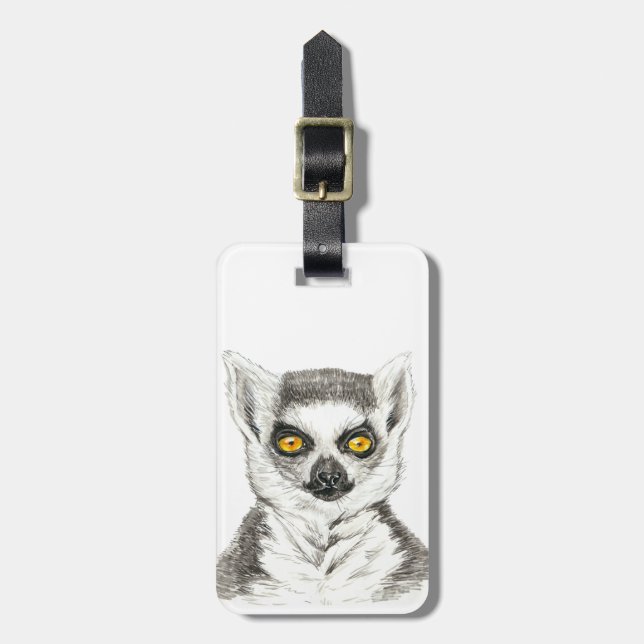 Lemur Gepäckanhänger (Vorderseite vertikal)