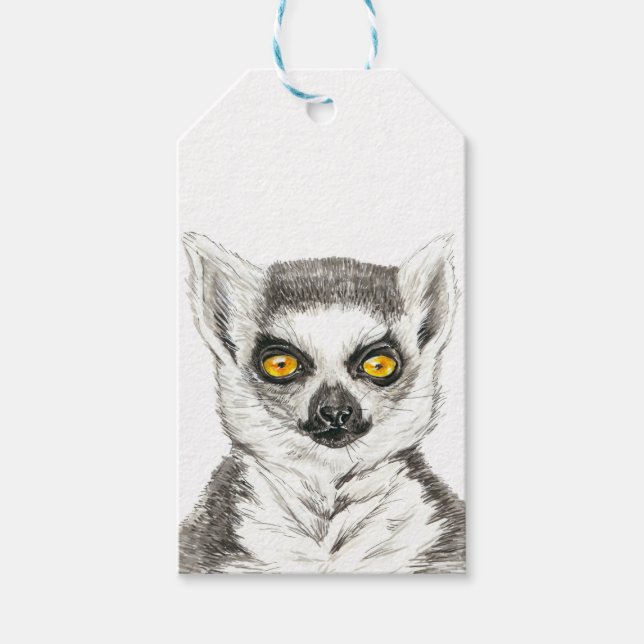 Lemur Geschenkanhänger (Vorderseite)