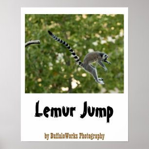 Lemur Jump Poster