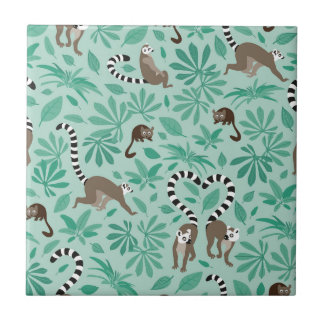 Lemur love mint leaves fliese