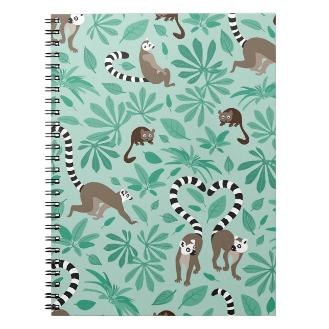 Lemur love mint leaves notizblock (Vorderseite)