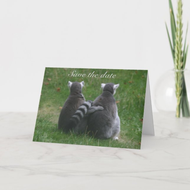 Lemur love! . Save the date Ankündigung (Vorderseite)