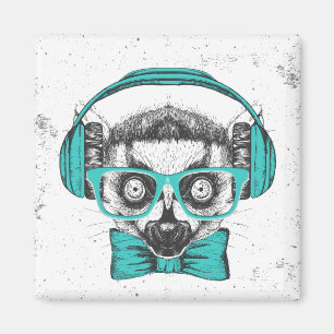 Lemur   Music Lover Magnet