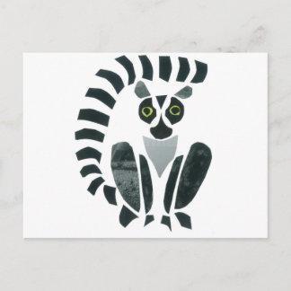 Lemur Postkarte