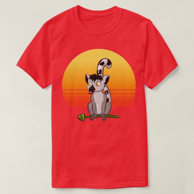 Lemur Retro T-Shirt (Design vorne)